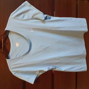 Nike FITDRY Blue Cap Sleeve T-Shirt